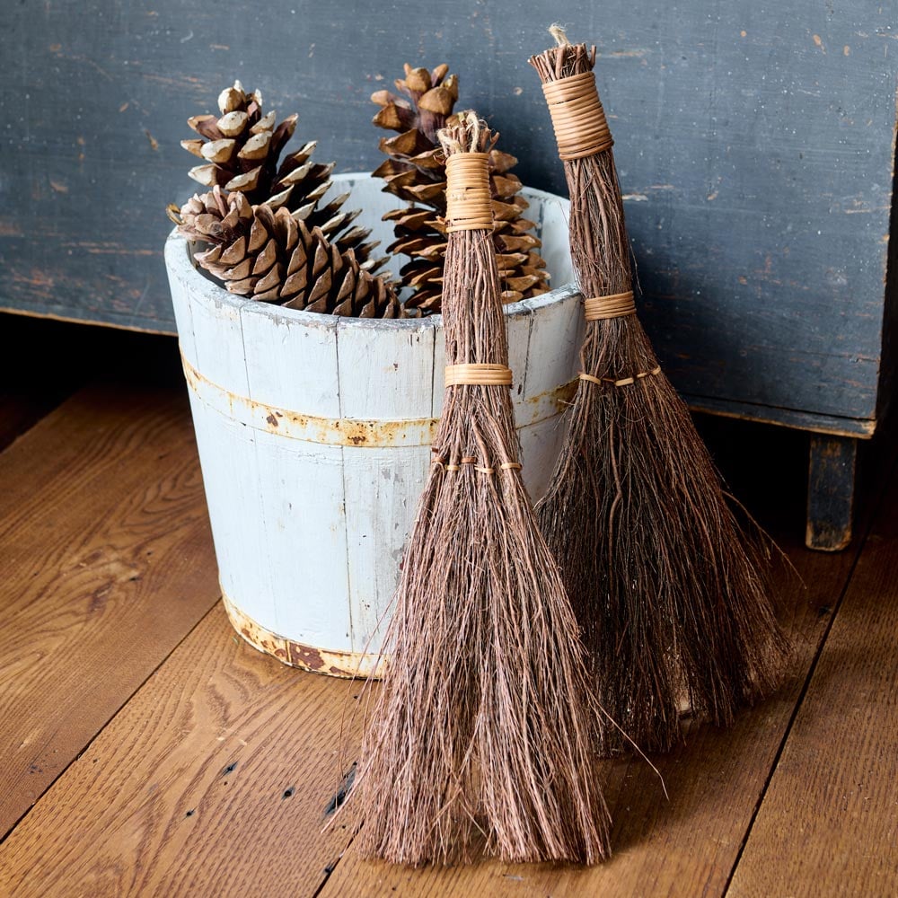 Harvest Time Scented Brooms, Set Of 2 - Standard Shipping Included