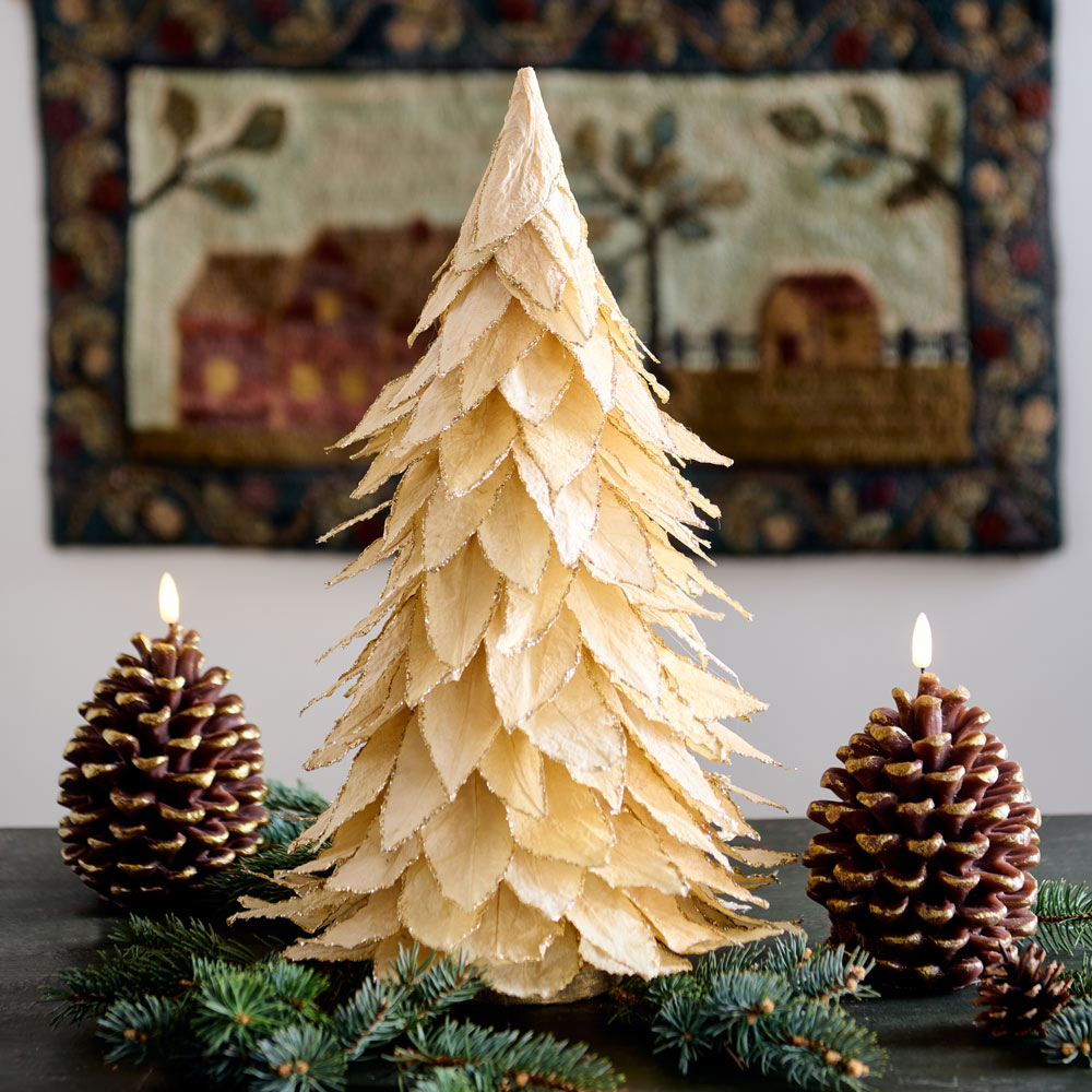 Mahogany Leaf Tabletop Tree