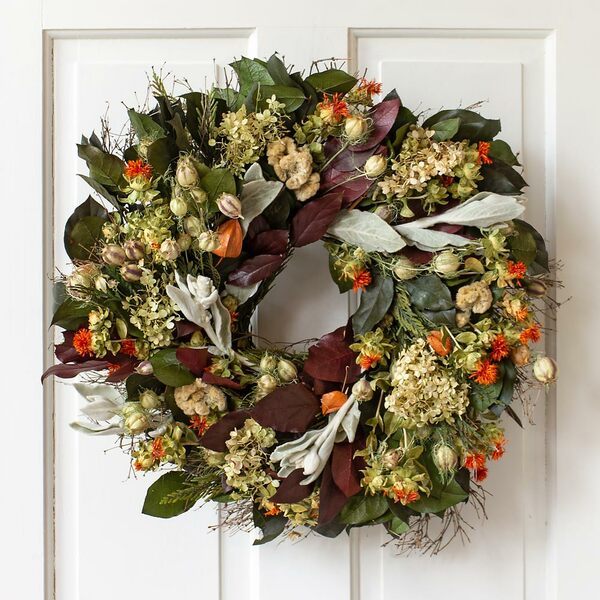 Orange Embers Wreath