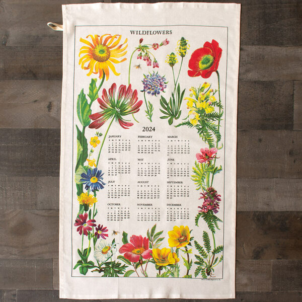 Flower Garden Tea Towel Calendar – Standard Shipping Included