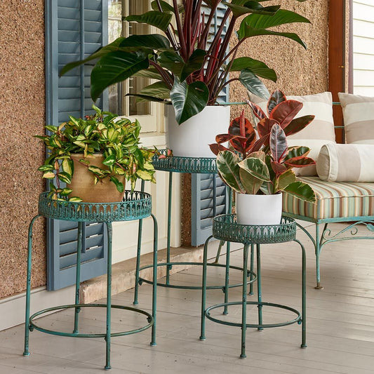  Veranda Plant Stands, Set Of 3