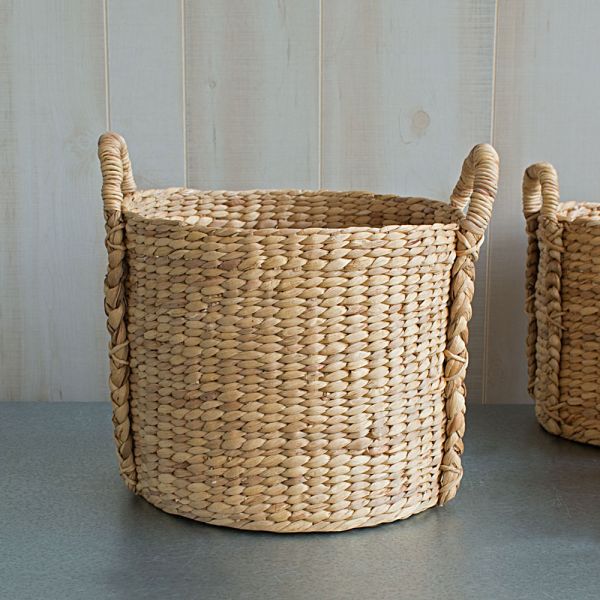  Water Hyacinth Basket, Large