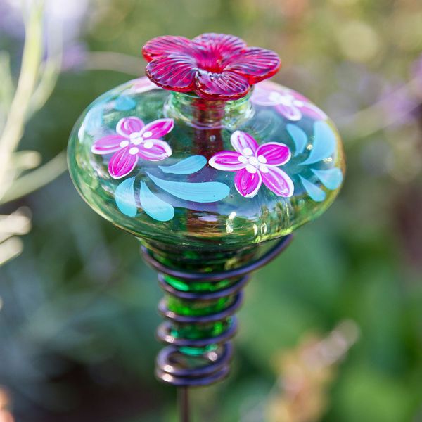  Hand-Painted Hummingbird Feeder
