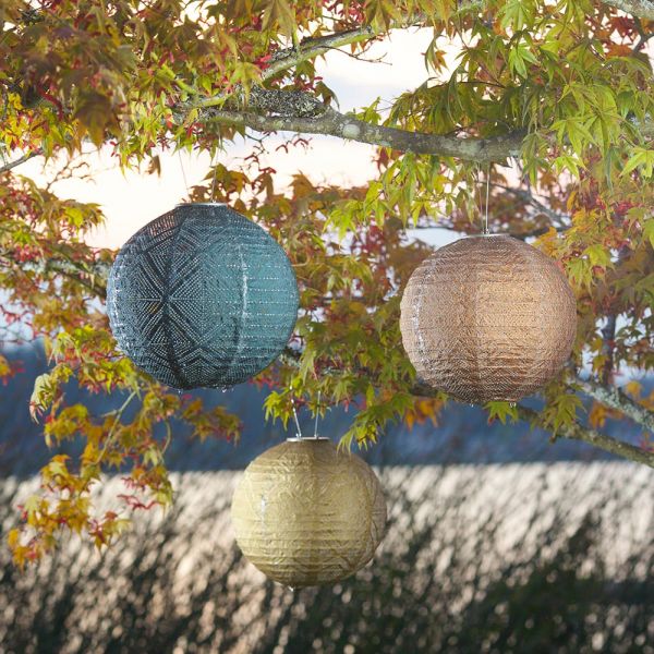  Radiant Solar Globe Lantern - Large, Ink