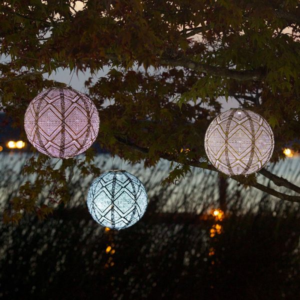  Radiant Solar Globe Lantern - Large, Ink