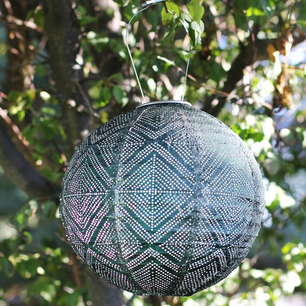  Radiant Solar Globe Lantern - Large, Ink