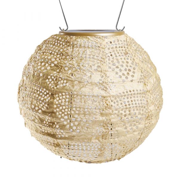  Radiant Solar Globe Lantern - Small, Pearl