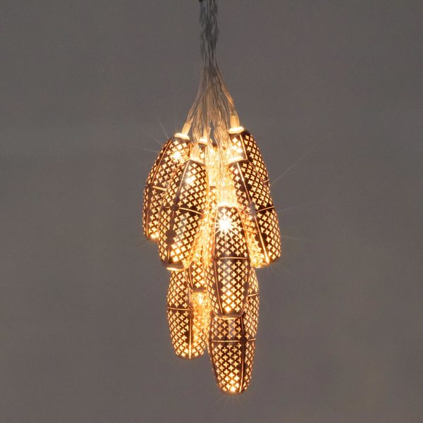  Radiant String Of Solar Lanterns - Copper