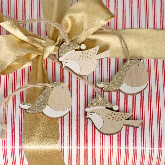  Box Of Jolly Birds Ornament Set